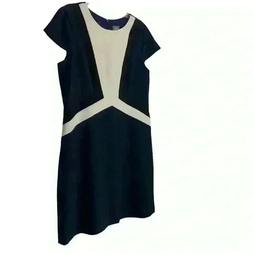 Vince Camuto Navy,Black and cream Shift style, office,business,professional-SZ14 - Picture 2 of 7